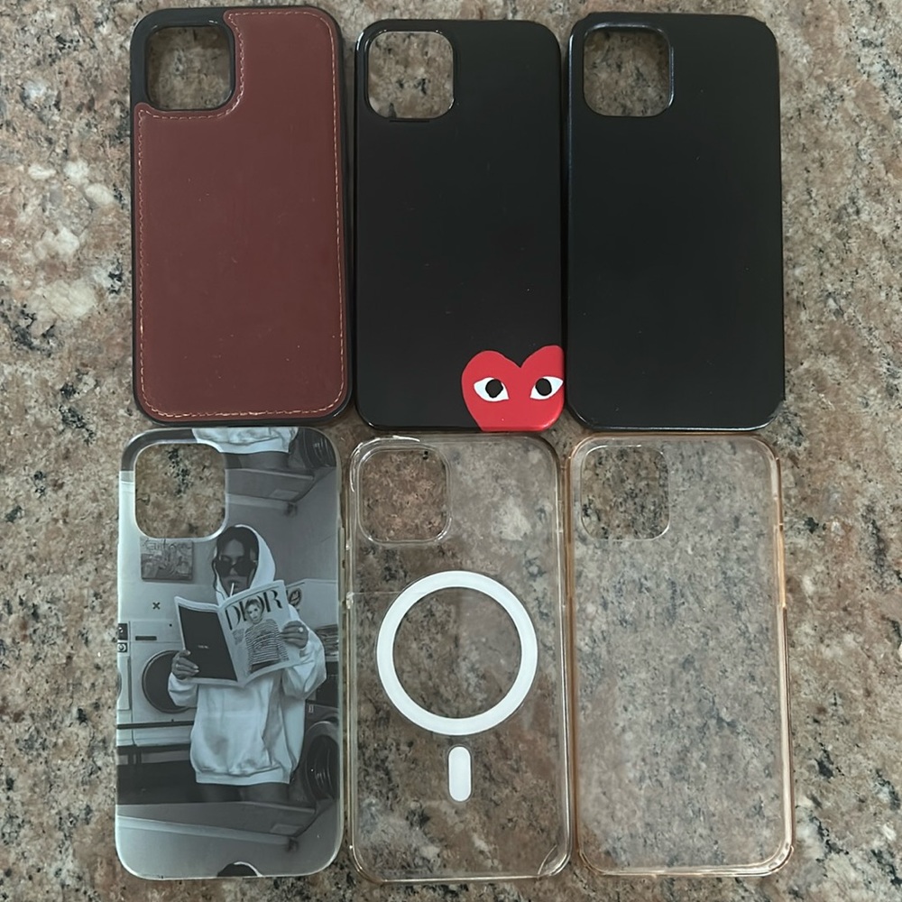 Bundle of 6 iPhone 12 protection case